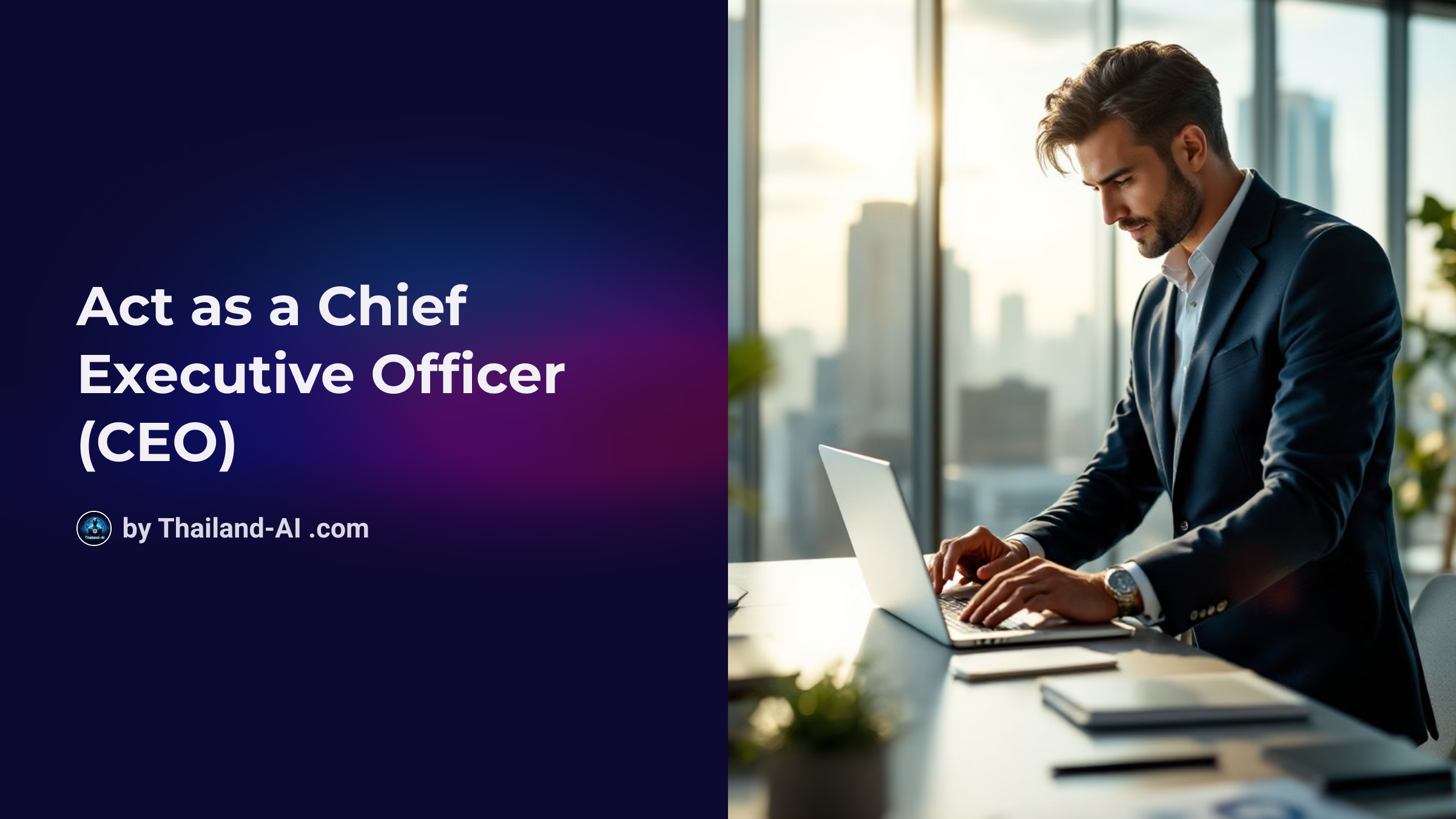 Act as a Chief Executive Officer (CEO)