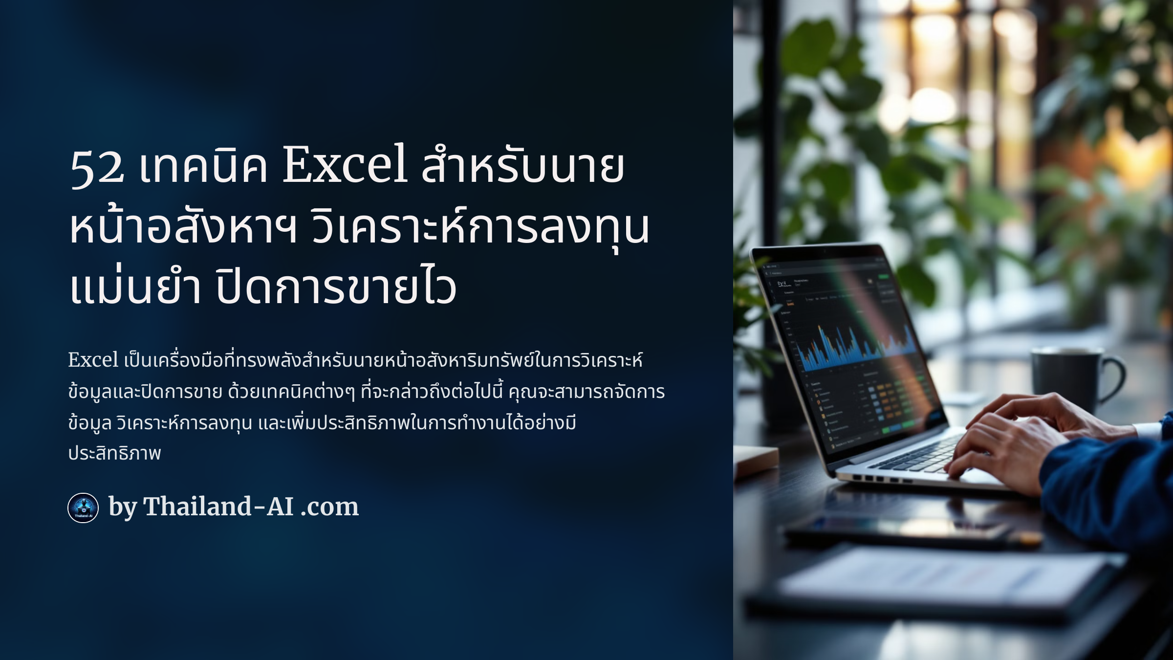 52 เทคนิค Excel สำหรับนายหน้าอสังหาฯ วิเคราะห์การลงทุนแม่นยำ ปิดการขายไว