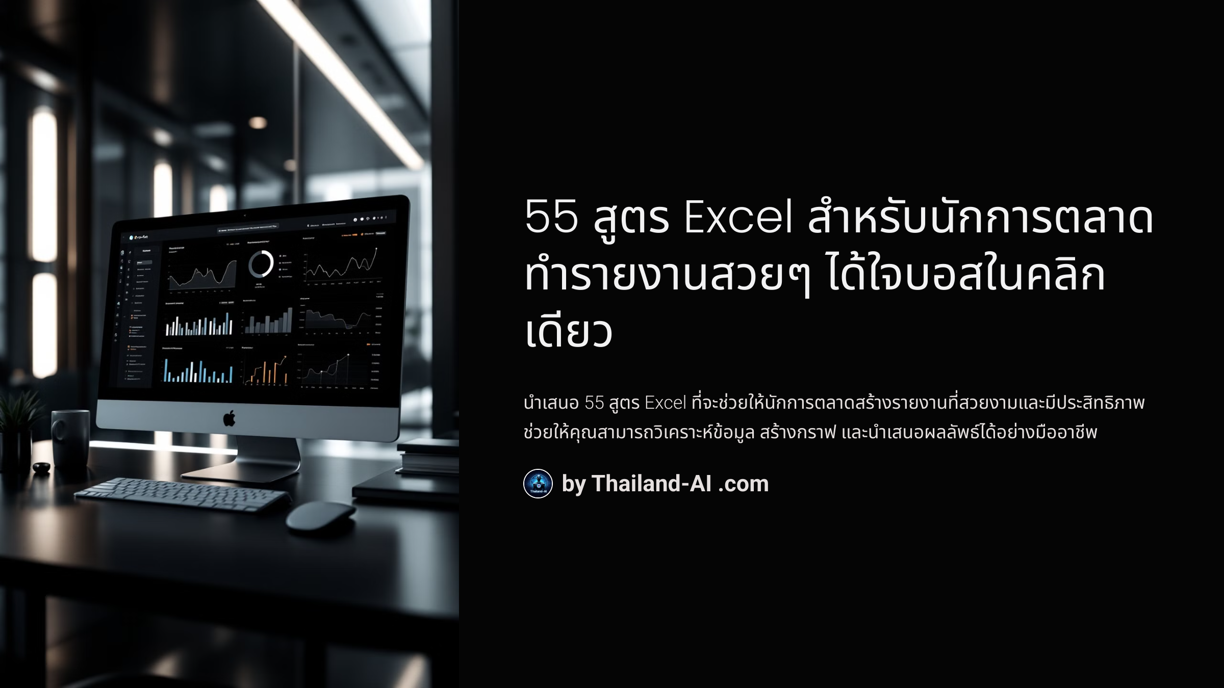 55 สูตร Excel สำหรับนักการตลาด ทำรายงานสวยๆ ได้ใจบอสในคลิกเดียว